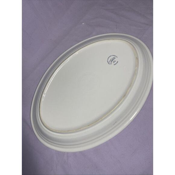 Homer Laughlin Fiesta® Original Ivory Large Oval 13" Platter - Picture 3 of 5